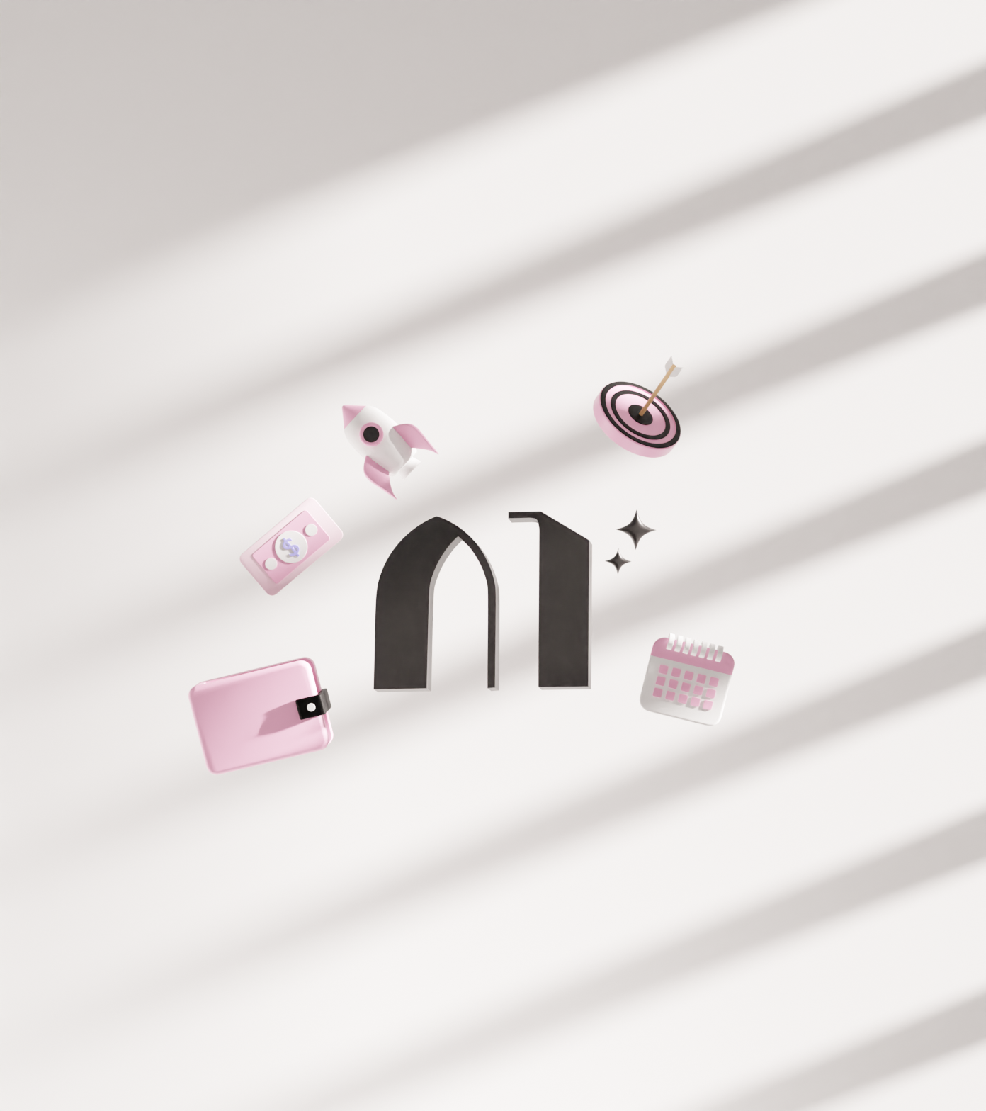 Eivanpay 3D icon set around the logo mark