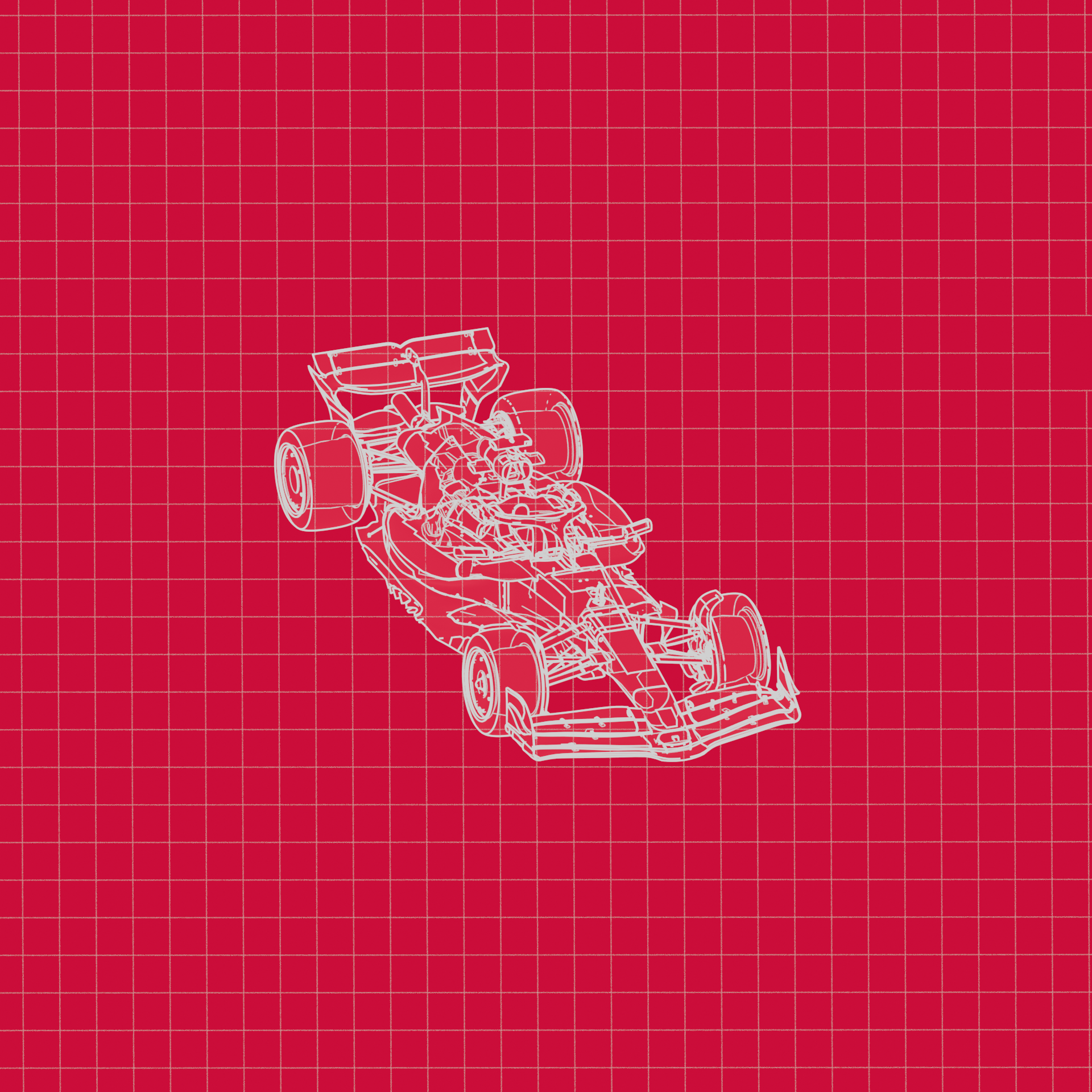 Red Bull Racing livery, NPR wireframe pass